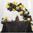 thumbnail image 3 of GFDYREE Sequin Tablecloth, Rectangular, 50"x80", Black, 3 of 6