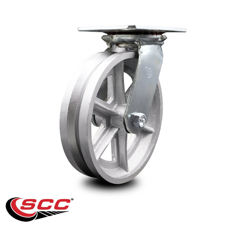 8X2. Forged Steel Extra Heavy Duty Casters Wheel, Load Capacity: 00