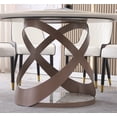 thumbnail image 6 of Montary Dining Table Set, Round 59" D Faux Marble Dining Table with Lazy Susan, Sintered Stone Dining Table, 6 of 6