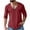 Wine, variant on Men's Cotton Linen Shirt Short Sleeve Deep V Neck Tshirts with Frayed Edge Fashion Streetwear Summer Beach Lounge Daily Tee Tops Dark Green L