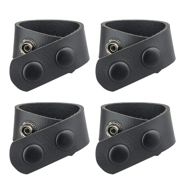 Cinturón de cuero resistente para trabajo, cinturón táctico policial, tope de correa. 4 piezas