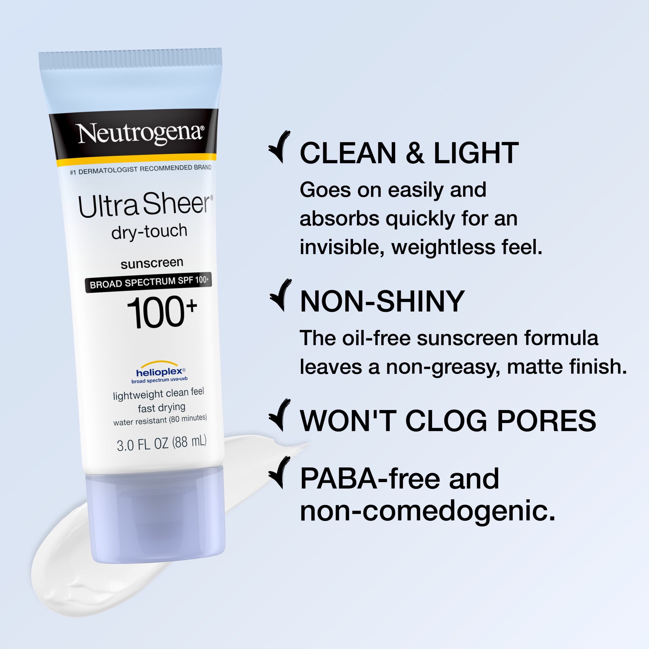 Neutrogena Ultra Sheer Dry-Touch SPF 100 Sunscreen Lotion, 3 fl. oz