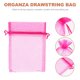 thumbnail image 2 of 100 bolsas de organza con cordón para guardar joyas, pequeñas bolsas de regalo, 2 of 6
