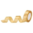 thumbnail image 1 of Unique Bargains 1 Inch 25 Yard Wide Satin Ribbon with Gold Edges Grosgrain Fabric Ribbon for Gift Wrapping, Champagne Gold, 1 of 7