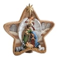 thumbnail image 1 of Navidad pentagrama escena de estatua nacimiento de Jesús para el hogar y el jardín decoración del hogar ángel coleccionable Zulema Estatua de la escena de la natividad, 1 of 7