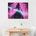 thumbnail image 2 of ONETECH Cyberpunk Neon Japanese Samurai Art Poster Canvas Living Room Garage Picture Print Modern Family Bedroom Decor Posters 20\x16\, 2 of 4