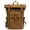 Coffee, variant on Vintage Waxed Canvas Backpack with Genuine Leather Trim, Waterproof Large Capacity Travel Rucksack,Hiking & Daily Use