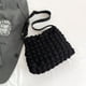thumbnail image 5 of Bolso Hobo de burbujas para mujer, bolso cruzado acolchado de moda, bolso bandolera para niña (negro), 5 of 8