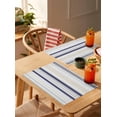 thumbnail image 4 of Gray Stripes Placemats Set of 6 Lines Art Modern Traditional Heat Insulation Washable Place Mats, Rustic Non-Slip Table Mats for Dining Table Party Kitchen Decor,13x19 Inch, 4 of 4