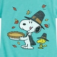 thumbnail image 3 of Peanuts - Thanksgiving Scene - Toddler And Youth Girls Short Sleeve Graphic T-Shirt, 3 of 6