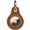 Brown, variant on 1 Pack Tuskd Land for Apple AirTag Leather Key Ring - Black