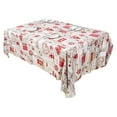 thumbnail image 1 of Mantel rectangular navideño, cubierta de mesa impresa, oblonga, impermeable, para decoración de comedor y cocina, 1 of 5