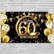 thumbnail image 5 of Wosthever Banner de fondo de feliz cumpleaños Fondo de fotografía Banner de feliz cumpleaños Kits de decoración para fiestas 60 años de edad Wosthever HA002690-07, 5 of 6