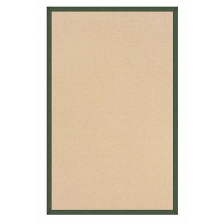 Riverbay Furniture Machine Tufted Wool 8'9"x12' Rug in Natural and Green