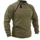 thumbnail image 4 of Chaquetas tácticas de lana Polar para exteriores para hombre, abrigo cálido con cremalleras a prueba de viento, ropa interior térmica para senderismo, jersey para acampada, caza y Camping, 4 of 5