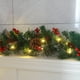 thumbnail image 3 of Guirnalda De Navidad Con 50 Luces Led, Guirnalda De Abeto De Navidad Artificial Decorativa Para Escaleras, Chimeneas, Oficinas Al Aire Libre, 3 of 6