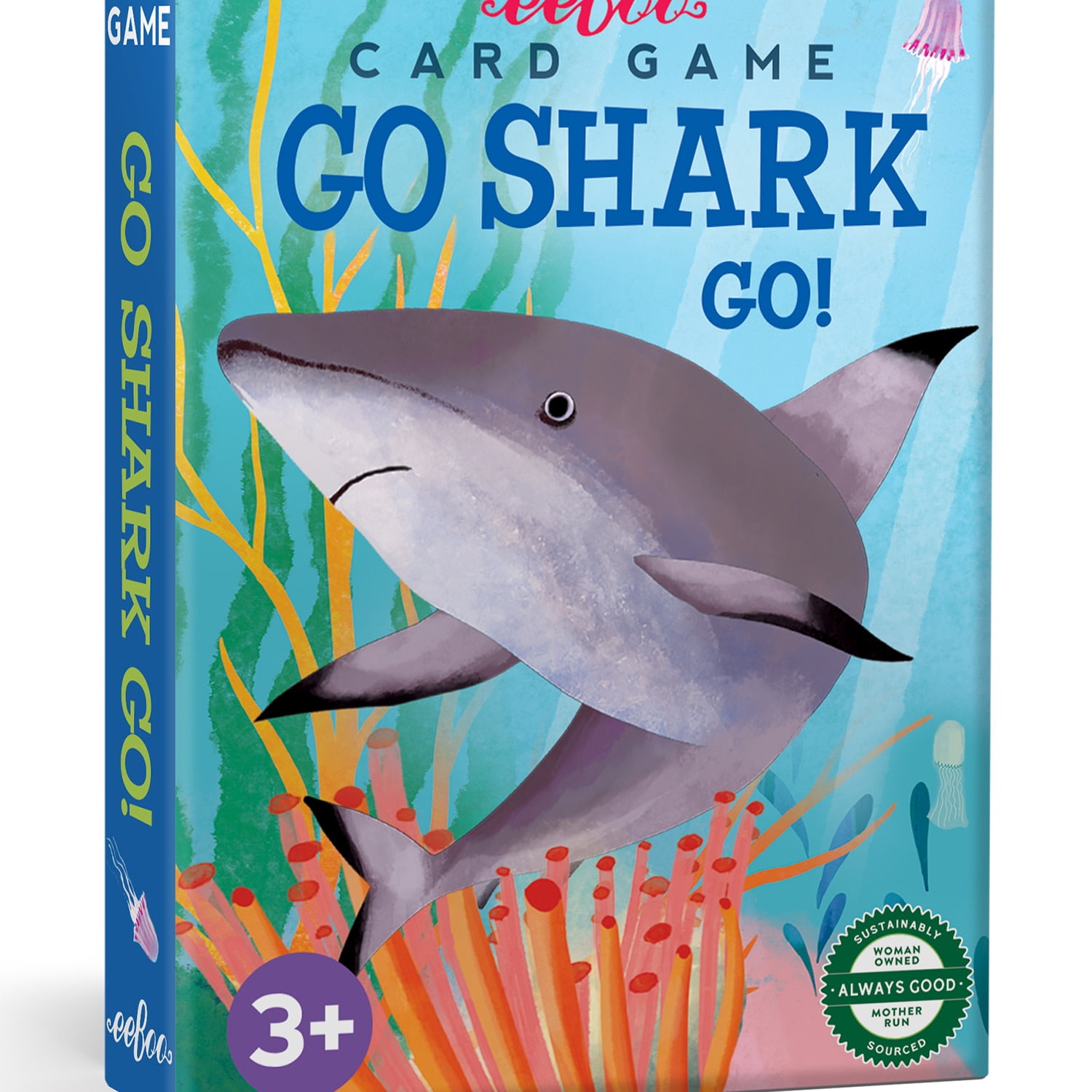 eeBoo: Go Shark Go! Playing Card Game - Adaptation To The Classic Card Game, Kids & Family, Preschool Game, Ages 3+