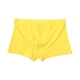 thumbnail image 2 of LJEFF Boys Cotton Boxer Briefs, Elasticity Breathability Solid Color Comfort Kids Underwear Boys Yellow Size 12-14, 2 of 5