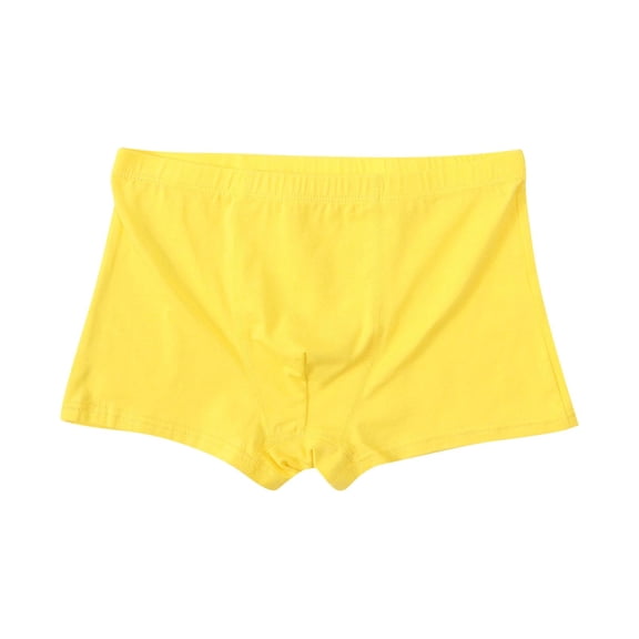 BFHHYA Boys Cotton Boxer Briefs Solid Breathable Underwear Soft Comfortable Underpants for Kids Boys Size 7-14 Years