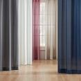 thumbnail image 5 of Mainstays Tille Light Filtering Curtain Panel Pair, Set of 2, White, 37"W x 95"L, 5 of 5