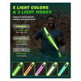 thumbnail image 4 of LED Reflective Belt Sash High Visibility Night Safety Belt, Rechargeable Light Up Running Gear Adjustable Vest Straps,1 x LED Reflective Belt,Green, 4 of 8