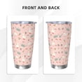 thumbnail image 3 of Lsque Chicken And Goose Pattern 20oz Car Cup with Lid and Straw, Insulated Coffee Cup with Straw Topper, Spill Proof Travel Coffee Mug, Stainless Steel Tumble-Straw Two-piece Set, 3 of 8