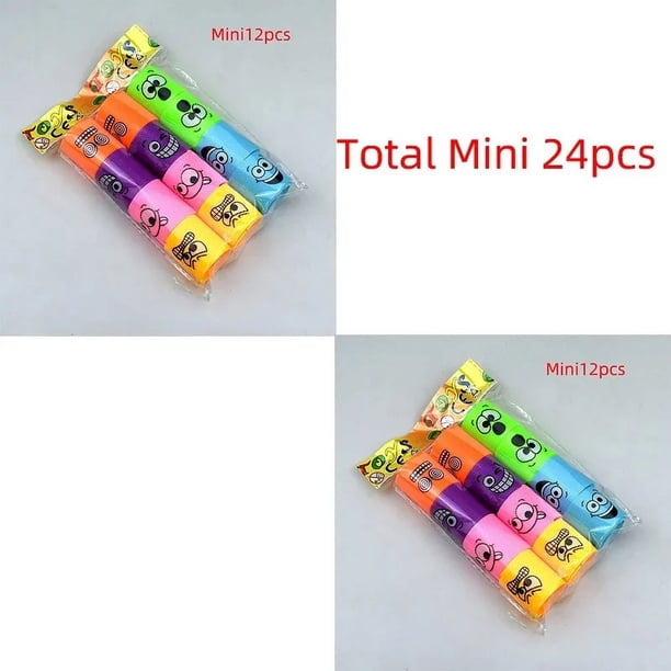 Juguetes de círculo de resortes mágicos para niños, 24 piezas, arcoíris, recuerdos de fiesta de cumpleaños, regalos pequeños para invitados, rellenos de Piñata, juguete divertido Flexible(24 pieces6