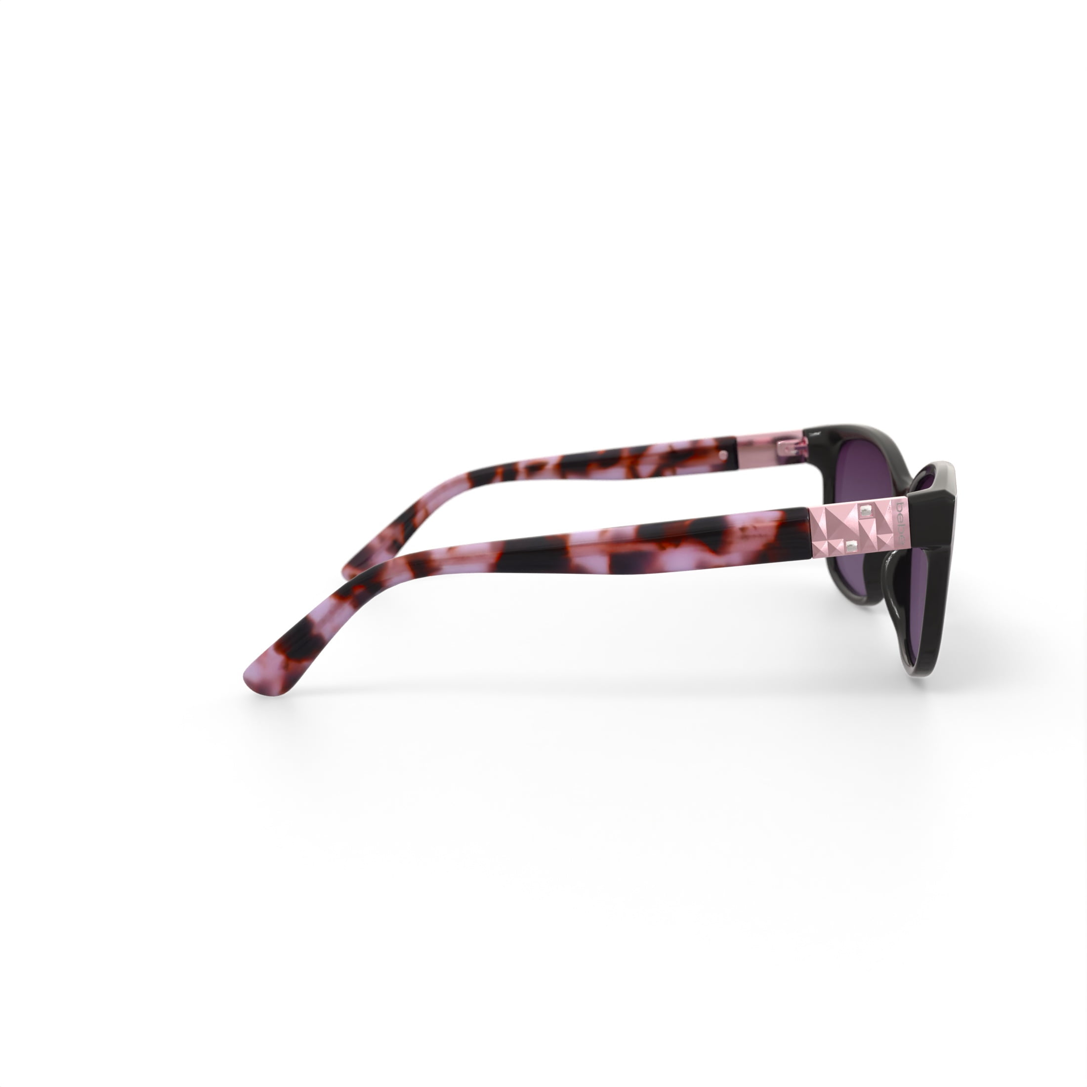 bebe Women's Rx'able Fashion Sunglasses, BBOS1005, Black, 54-16-140, with Case