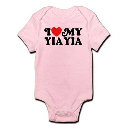 

CafePress - I Love My Yia Yia Infant Bodysuit - Baby Light Bodysuit