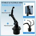 thumbnail image 5 of ABS Material Waterproof Car Cup Holder Mount for Tablets and Phones, Heavy Duty Expandable Base for Auto Vehicles, 5 of 7