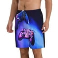 thumbnail image 2 of Bixox Men's Play Gaming printing Casual Classic Fit Short Summer Beach Shorts, 2 of 6