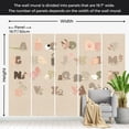 thumbnail image 3 of Kids Wallpaper Wall Mural - Beige Alphabet, 3 of 5