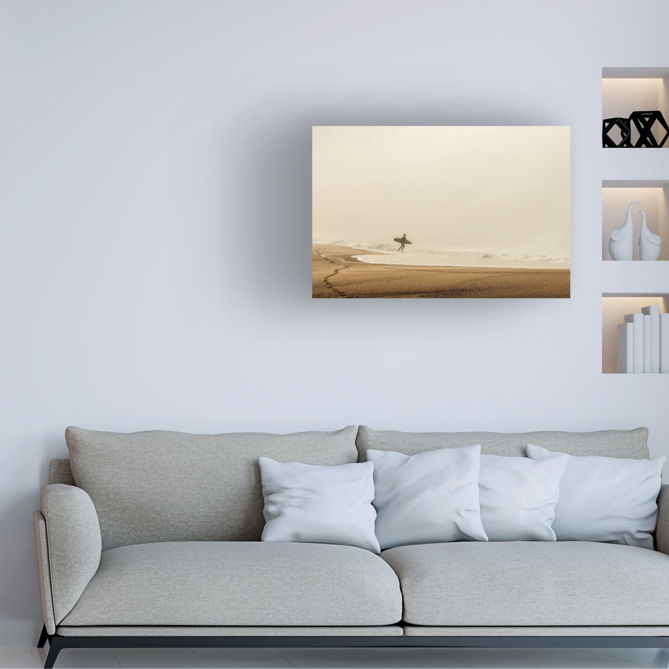 Trademark Fine Art Dieter Reichelt Surfer Canvas Wall Art
