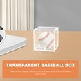thumbnail image 3 of Gymnture Baseball Box Display Case Acrylic Holder Cube Clear Transparent Model Boxes Memorabilia Storage Container Organizer, 3 of 10