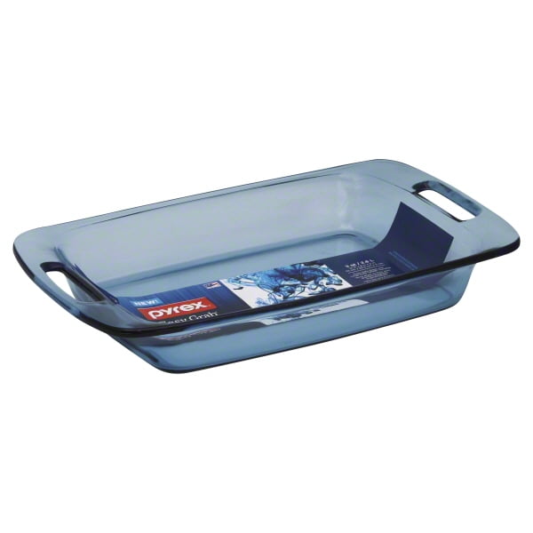 pyrex blue baking dish