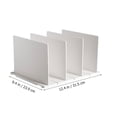 thumbnail image 2 of WEUVEB Plastic Shelf Divider Separator Organizer White for Home Closet Books and Media Storage, 2 of 8