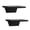 Black-Set of 2, variant on Small Floating Shelves Wall Shelf For Table Lamp Plants Display Decorative Wood Ledges Chic Living Room Bedroom Kitchen Office Pine 8x6 Inch 2 Pack(white)