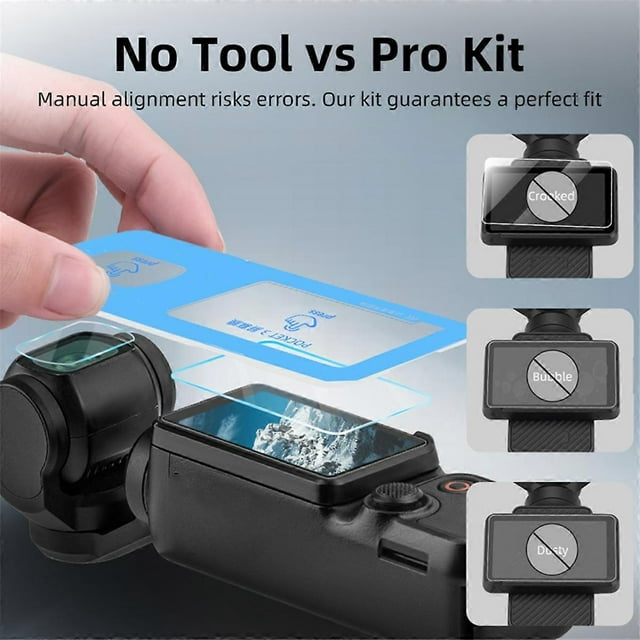 Tempered Glass Screen Protector 9H Protective Film Hardness Anti-Scratch Screen Cover for DJI Osmo P