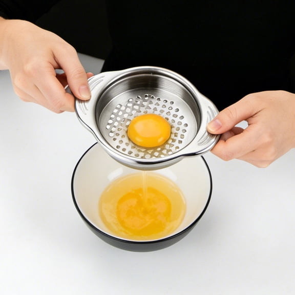 Stainless Steel Can Strainer Food Grade Drainer Colander with Handles for Regular Wide Neck Cans Vegetables Fruits Straining 4.6x1.1x3.7 Inch