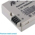 thumbnail image 2 of Powerextra LP E8 2 Pack 7.4V 1900mAh Li-ion Compatible with Canon LP-E8 Battery for CA Rebel T3i, T2i, T4i, T5i, 600D, 550D, 650D, 700D, Kiss X5, X4, Kiss X6, LC-E8E, 2 of 6