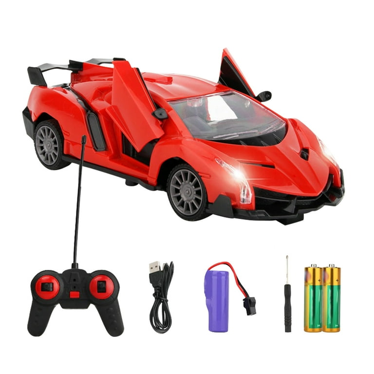 TureClos Car Toy Remote Control Rechargeable Racing Car Toy Wireless High  Speed Children Gift, Type 2, Red