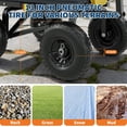 thumbnail image 5 of Riedhoff Garden Dump Cart, Tow Behind, 2-in-1 Convertible Handle ,13" Wheels, Black, 5 of 9