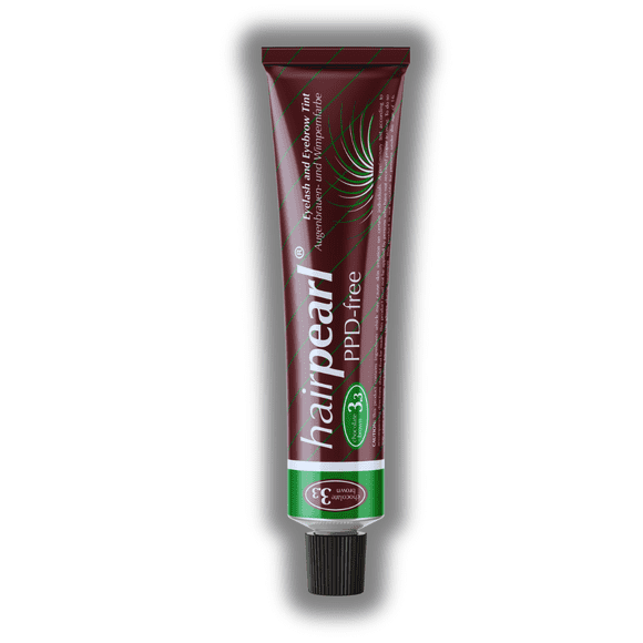Tinte para pestañas y cejas Hairpearl sin PPD marrón chocolate