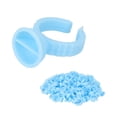 thumbnail image 4 of Eyelash Extension Glue Cups, 100pcs Finger Holder Strong Flexibility Disposable Glue Rings  For Eyelash Extensions, 4 of 8