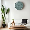 thumbnail image 3 of REGALWOVEN Wall Clock, Silent Non-Ticking Modern Battery Operated Clocks for Living Room, Office, Home, Bathroom, Kitchen, Bedroom Blue 12 Inch, 3 of 6