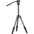 thumbnail image 4 of SIRUI 62.2inch Carbon Fiber Tripod with Fluid Video Head, Black, 4 of 6