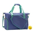 thumbnail image 2 of Lipstore Pickleball Racket Bag Crossbody Bag with Zipper Portable Carrying Bag Adjustable Cyan, 2 of 6