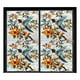 thumbnail image 1 of Lámina adhesiva estática para ventanas con motivos florales arcoíris, 100 x 43 cm, calcomanía de PVC, 8 diseños botánicos, puertas de cristal, 1 of 5