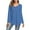 #1 4402-Lightblue, variant on SHIBEVER Fashion Crew Neck Button T-Shirts for Women Casual Fall Cute Long Sleeve Tunics Tops Blouses Blue