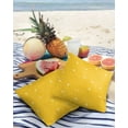 thumbnail image 3 of Pack of 2 Outdoor Pillow Covers, Lemon Pattern Texture Waterproof Square Throw Pillowcase Cushion Decorative Pillow Covers for Couch Patio Tent, 18x18 in, 3 of 6
